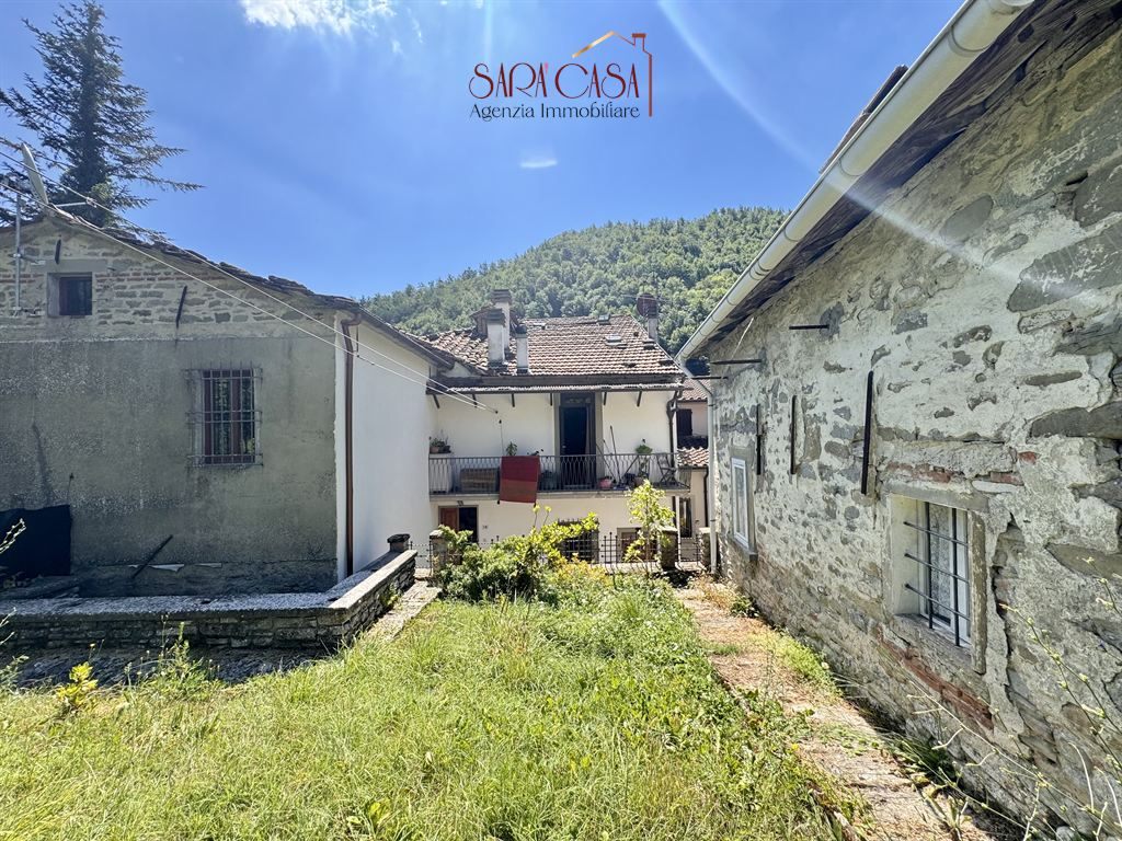 Appartamento con ingresso indipendente, ampio giardino e annessa casa in sasso