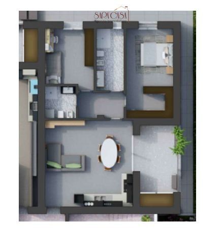 Appartamento con due camere da letto e terrazzo