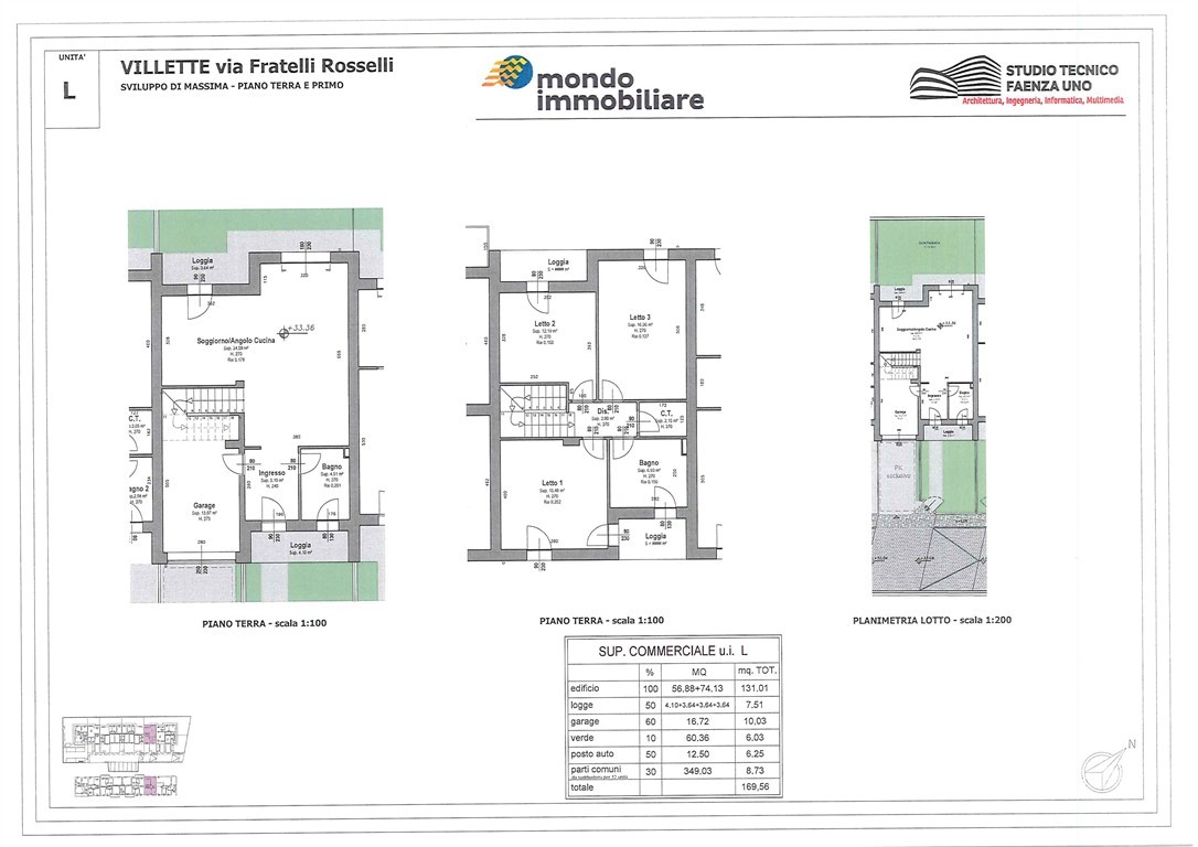 LUMINOSA VILLETTA CON GIARDINO PRIVATO, GARAGE E POSTO AUTO