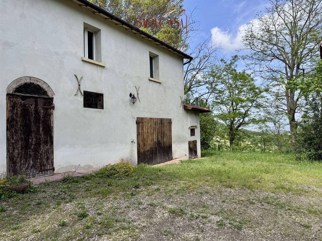 Casa rurale con corte, capannone e circa 12 ettari di terreno agricolo